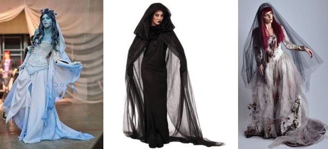 Halloween uchun kelin kiyimi