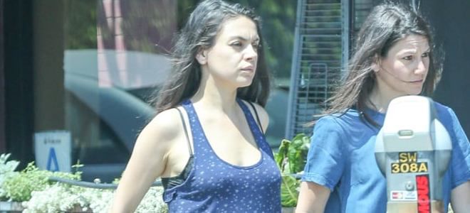 Paparazzi "Milo Kunisni homilador qorin bilan ushladi"