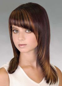 O'rtacha sochlar bilan portlash bilan sochlar